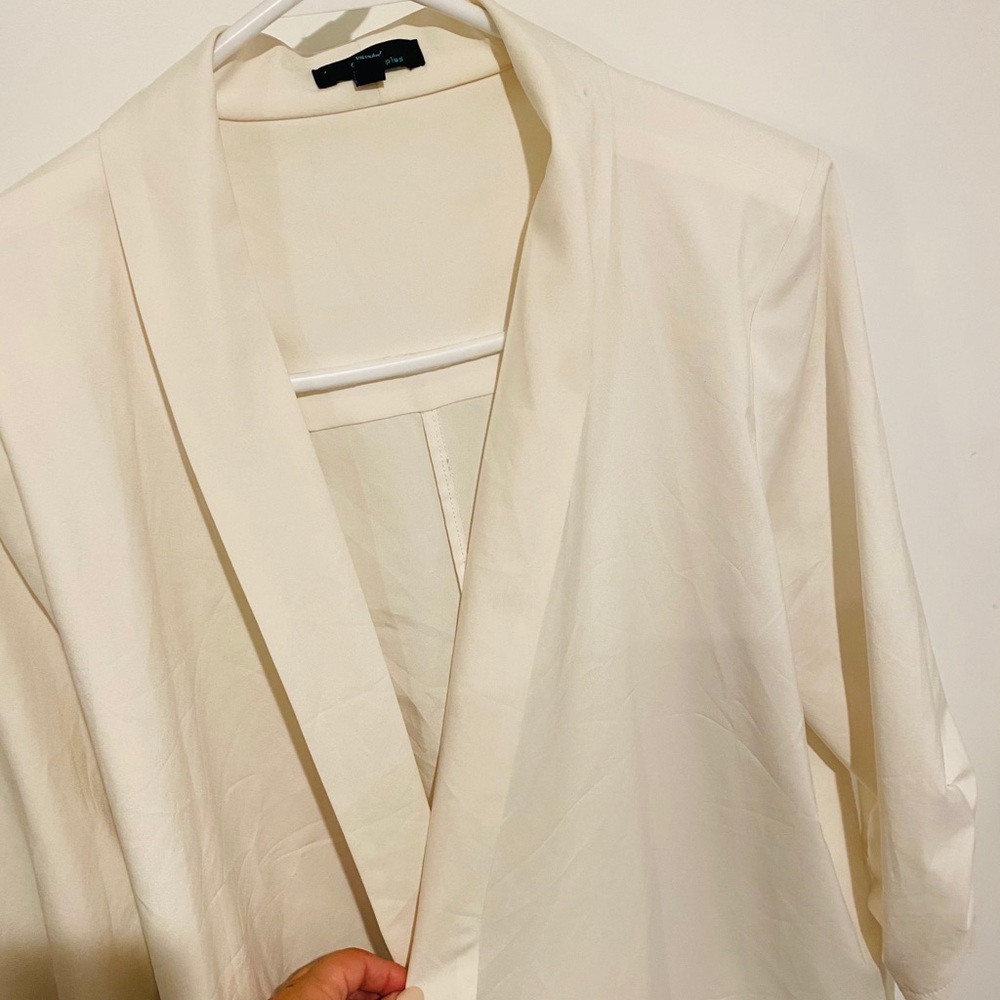 🌻Soft white 3/4 sleeve blazer🌻